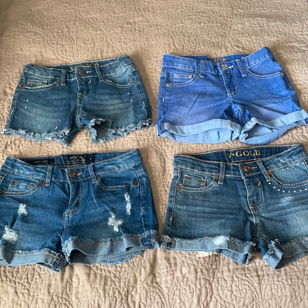 4 Pairs Girls Shorts